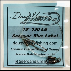 18" 130lb Seaguar Blue Label & Stay-Loc Snap